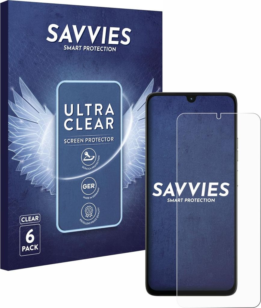 6x Für Motorola Moto G06 Schutzfolie Savvies Displayschutz Display Schutz Folie Klar Transparent