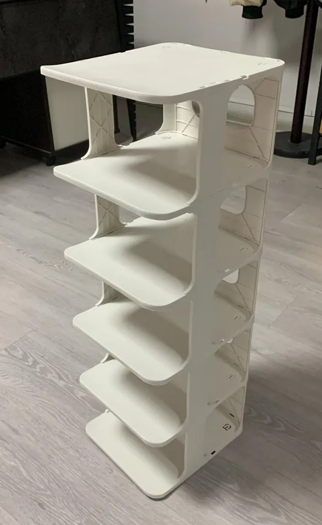Scarpiera Stretta Bianca 6 Ripiani Costway | Organizer Salvaspazio Ingresso