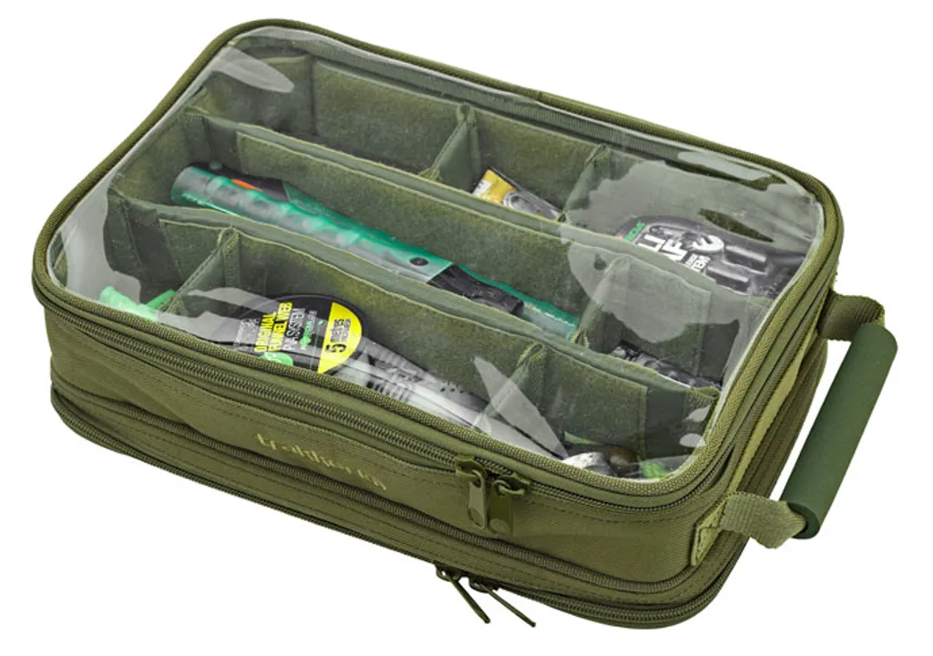Rangement Pêche Carpe Trakker NXG Tackle Pouch pour Montage et Rig
