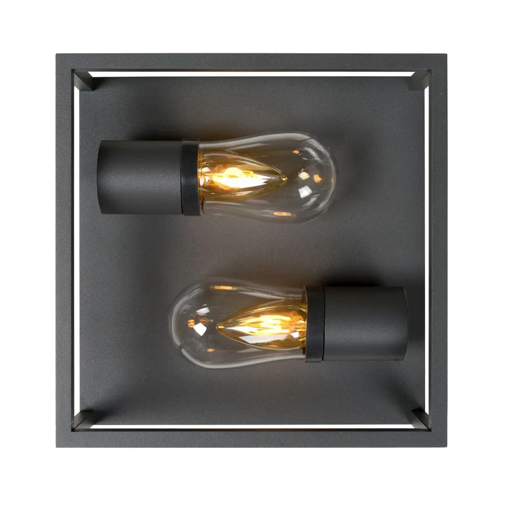 Plafonnier Double Compact Shiny E14 6W CARLYN - Idéal pour Plafonds Bas - 6