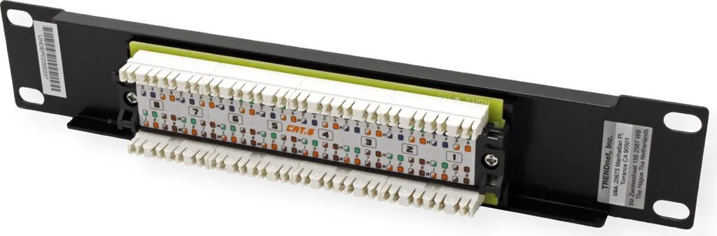 Solution câblage propre avec ce Patchpanel 8 ports Cat6 TRENDnet 10" - 2
