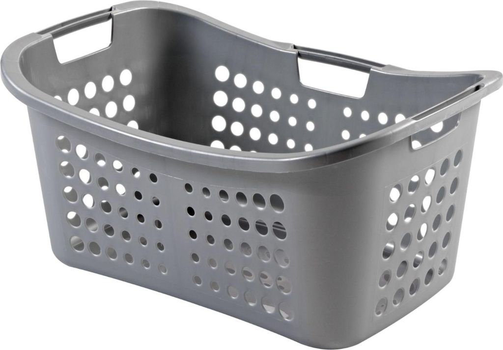 Curver Wäschekorb Victor 50L silber - moderner Produktbild 