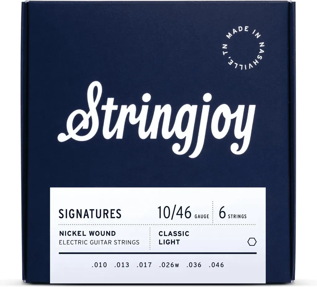 Cordes Guitare Électrique 10-46 Stringjoy NW1046 pour Rock et Blues