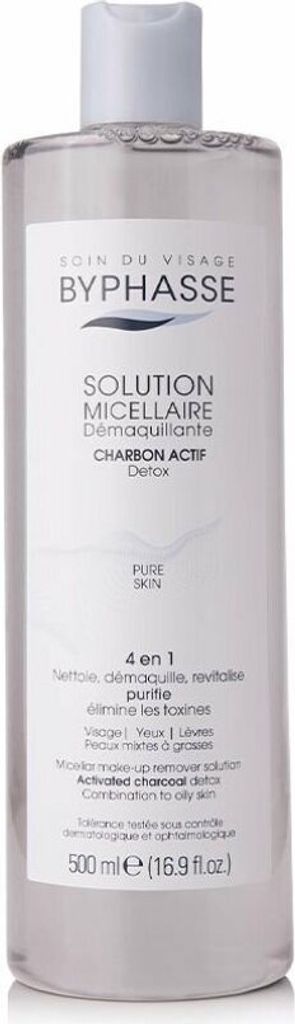 Byphasse Solución Micelar Desmaquillante Con Carbón Activo 500ml