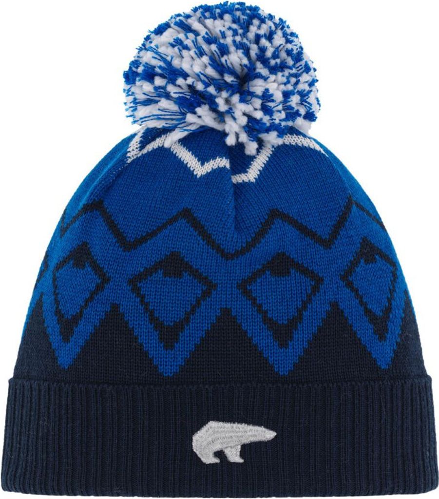 Wintermütze EISBÄR Ziggy OS Pompon Mü Kids blau Blau