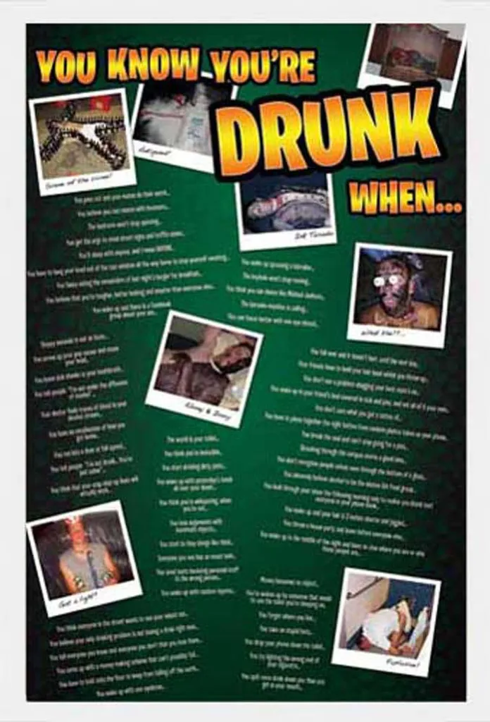 Grand Poster You Know You're Drunk Shinsuke avec Vitre Acrylique Pro