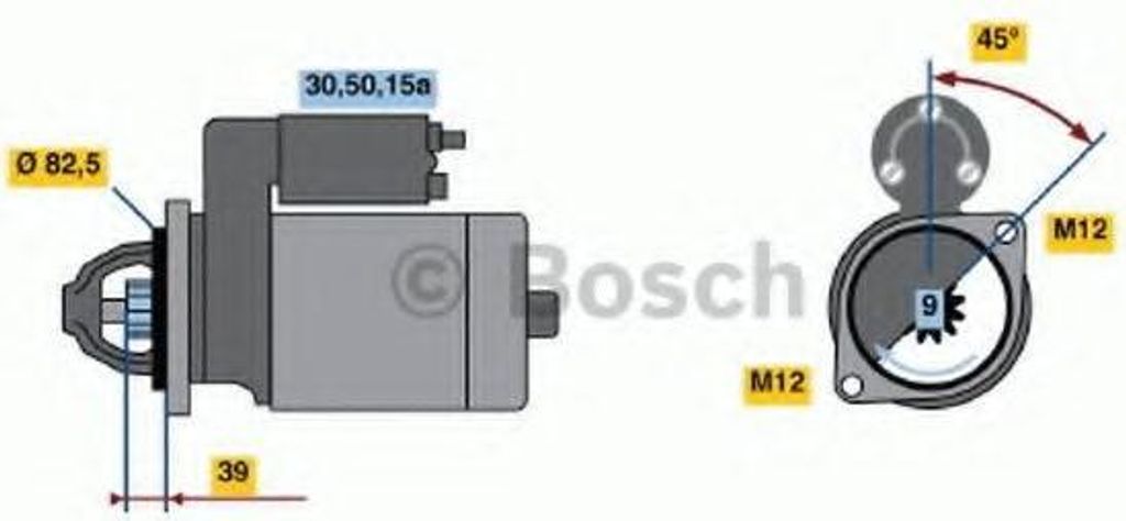 BOSCH 0 986 013 600 Starter Anlasser 1,4kW für VOLVO 940 II Produktbild 