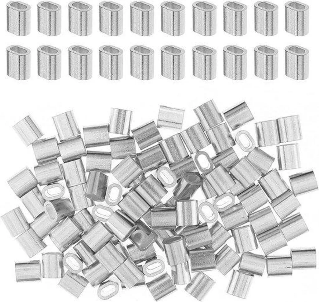 Finissez vos Cordes Effilochées - 100 Clips Thermorétractables 2mm Aluminium