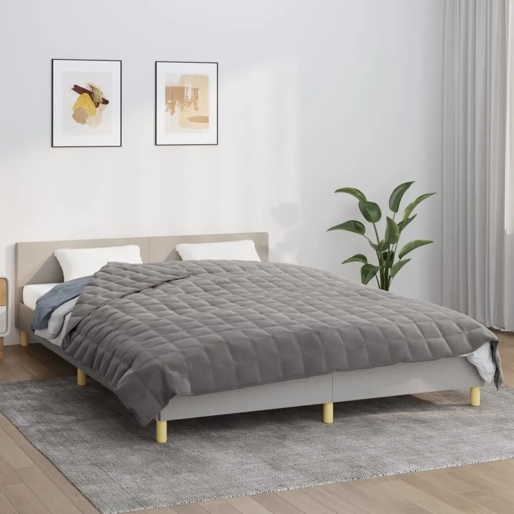 Coperta Pesata vidaXL 13 kg 200x230 cm Grigia | Addio Insonnia!