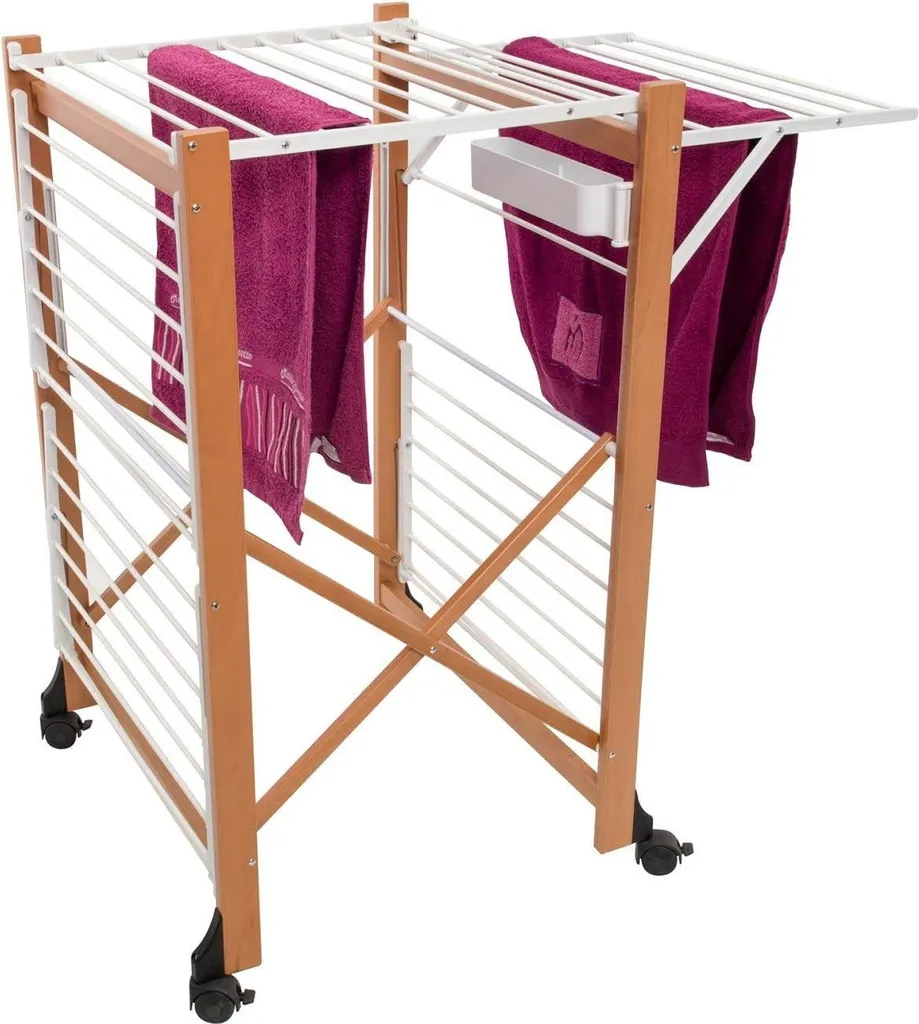 Luxe Porte-linge Séchoir pliable : Dites adieu au linge humide encombrant - 4