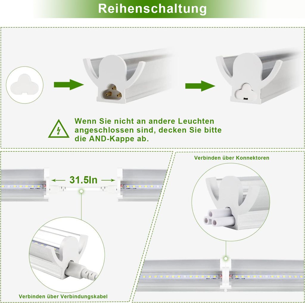 2x T5 LED Pflanzenlampe Vollspektrum Pflanzenlicht Produktbild 5