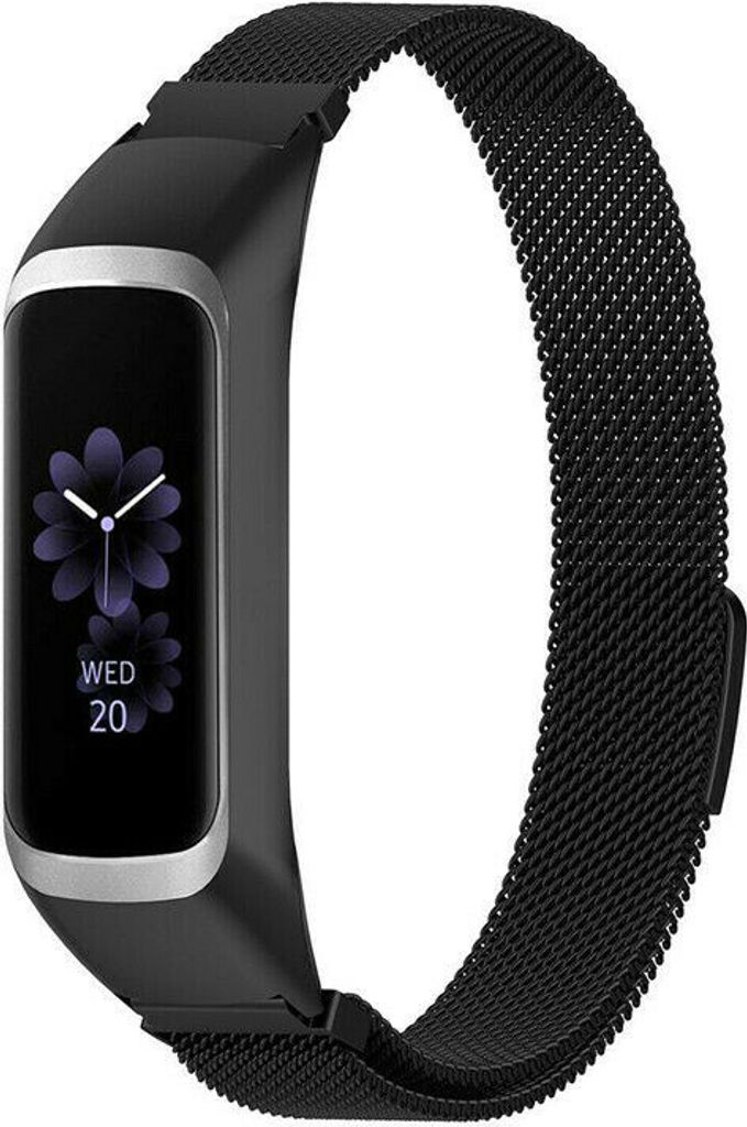 Strap-it Milanese Armband - Kompatibel mit Samsung Galaxy Fit 2 Armband Edelstahl Armband mit Magnetverschluss - Ersatzarmband - Hochwertiges Mater...