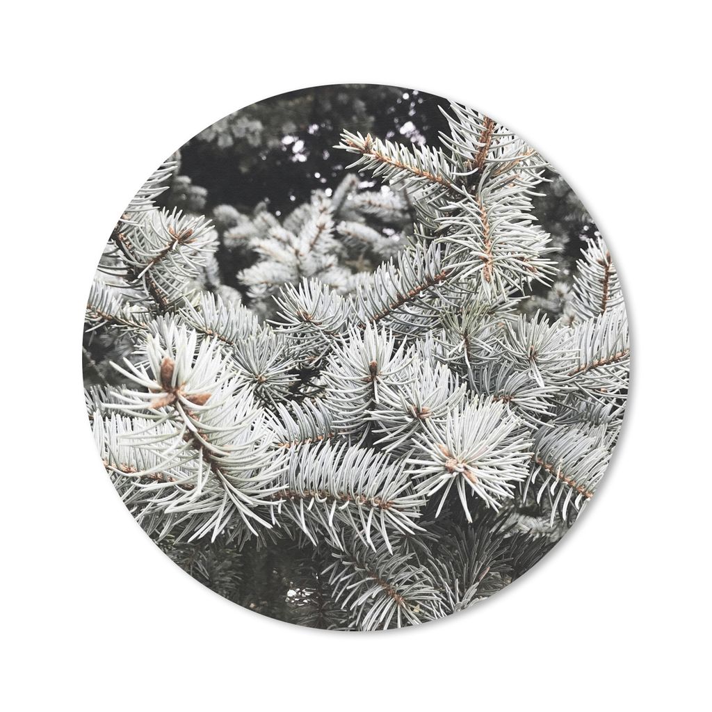 MuchoWow Mauspad Mousepad Baum - Äste - Winter 30x30 cm - Mousepads - Maus Mat - Pad - Mausunterlage - Tischunterlage - Schreibtischmatten
