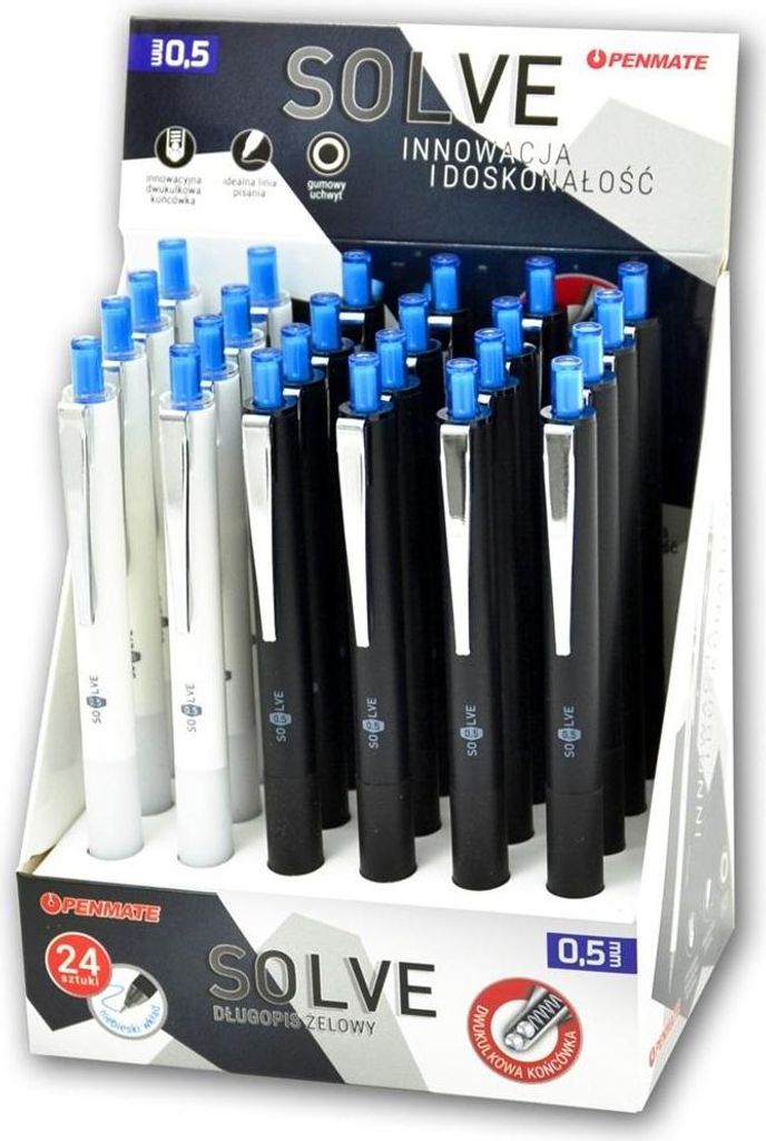 Solve blauer Gelschreiber (24 Stück) PENMATE
