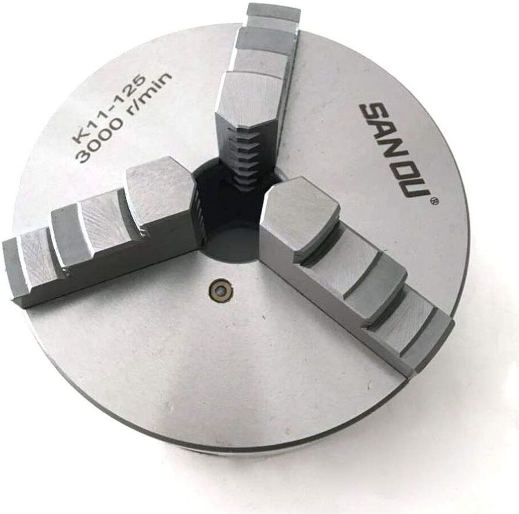 Präzisions 3 Backenfutter Dreibackenfutter Drehbankfutter Drehbank für Drehmaschine mit Drehfutterklemme, 125 mm