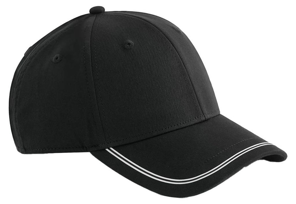 Beechfield - "Match Day" Baseball-Mütze PC8149 (Einheitsgröße) (Schwarz/Weiß)