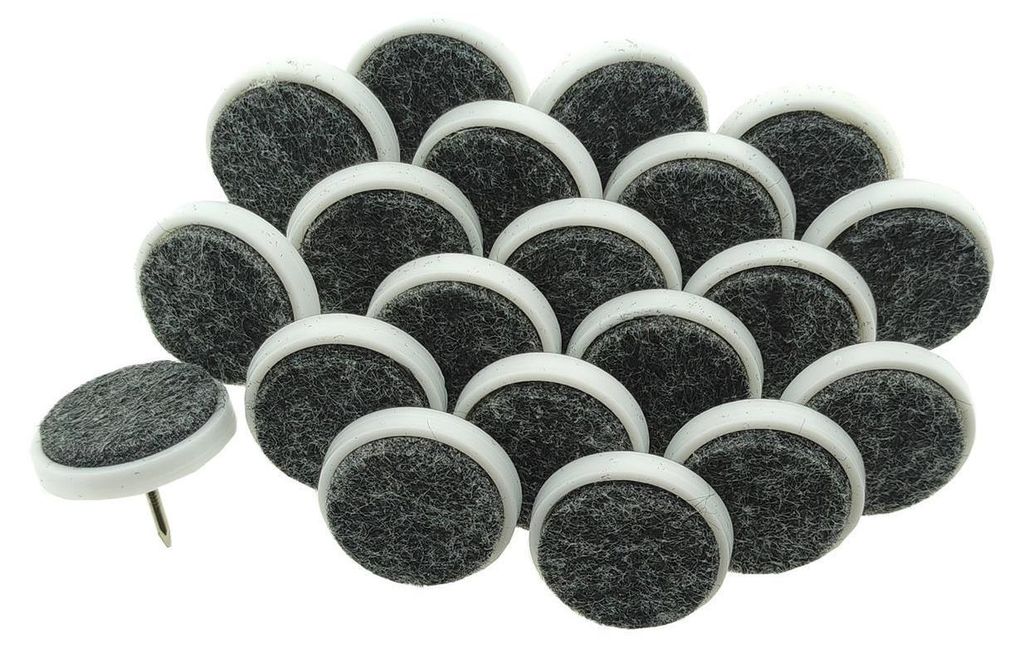 20 Filzgleiter mit Nagel  2 cm Ø Produktbild 