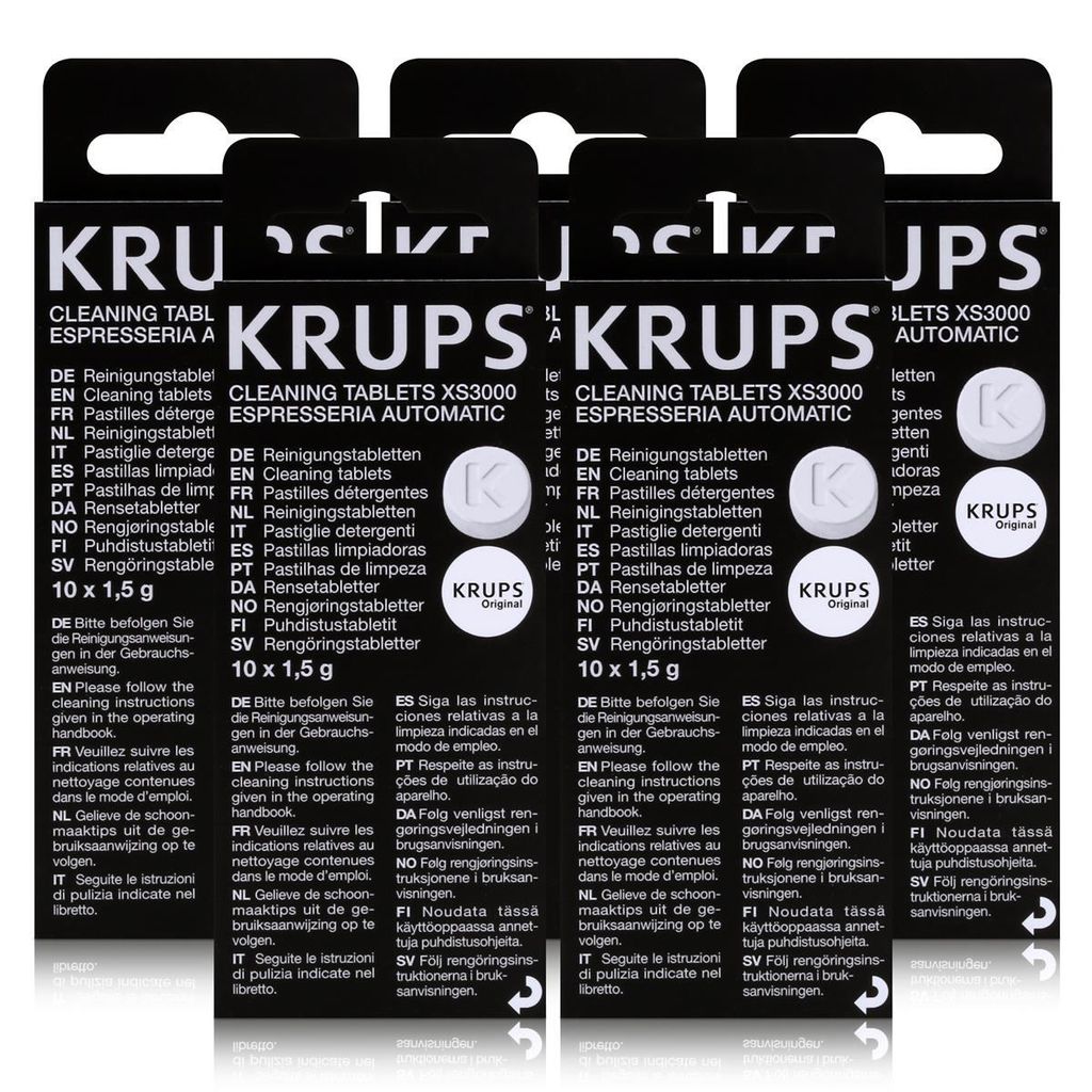 5x čistiace tablety Krups XS 3000 (10 kusov)