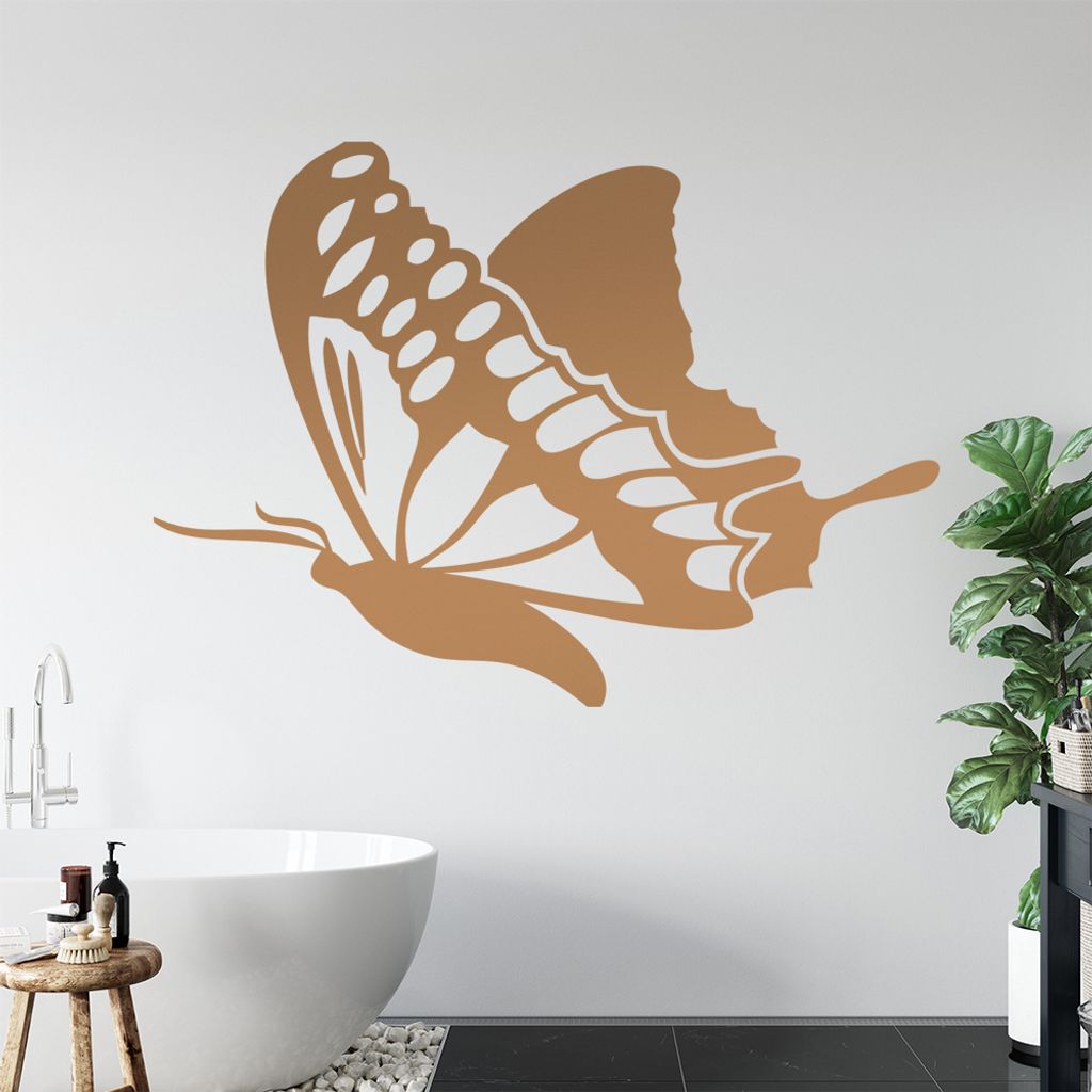 Schmetterling Nr. 4 Wandtattoo in 6 Größen - Wandaufkleber Wall Sticker - Dekoration, Küche, Wohnzimmer, Schlafzimmer, Badezimmer