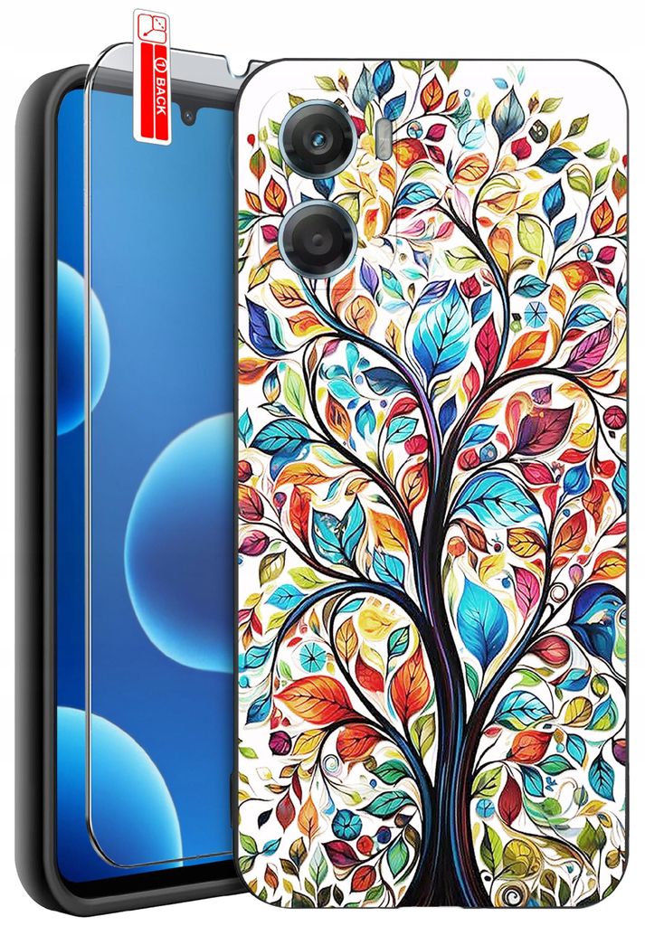 Hülle für Motorola G06 | G06 Power-Designs | Mattes Silikonetui + 9H-Glas