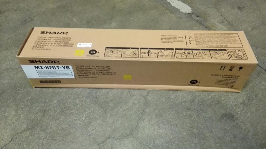 Sharp MX62GTYB 40000pages Jaune Toner Laser / Cartouche Image du produit 