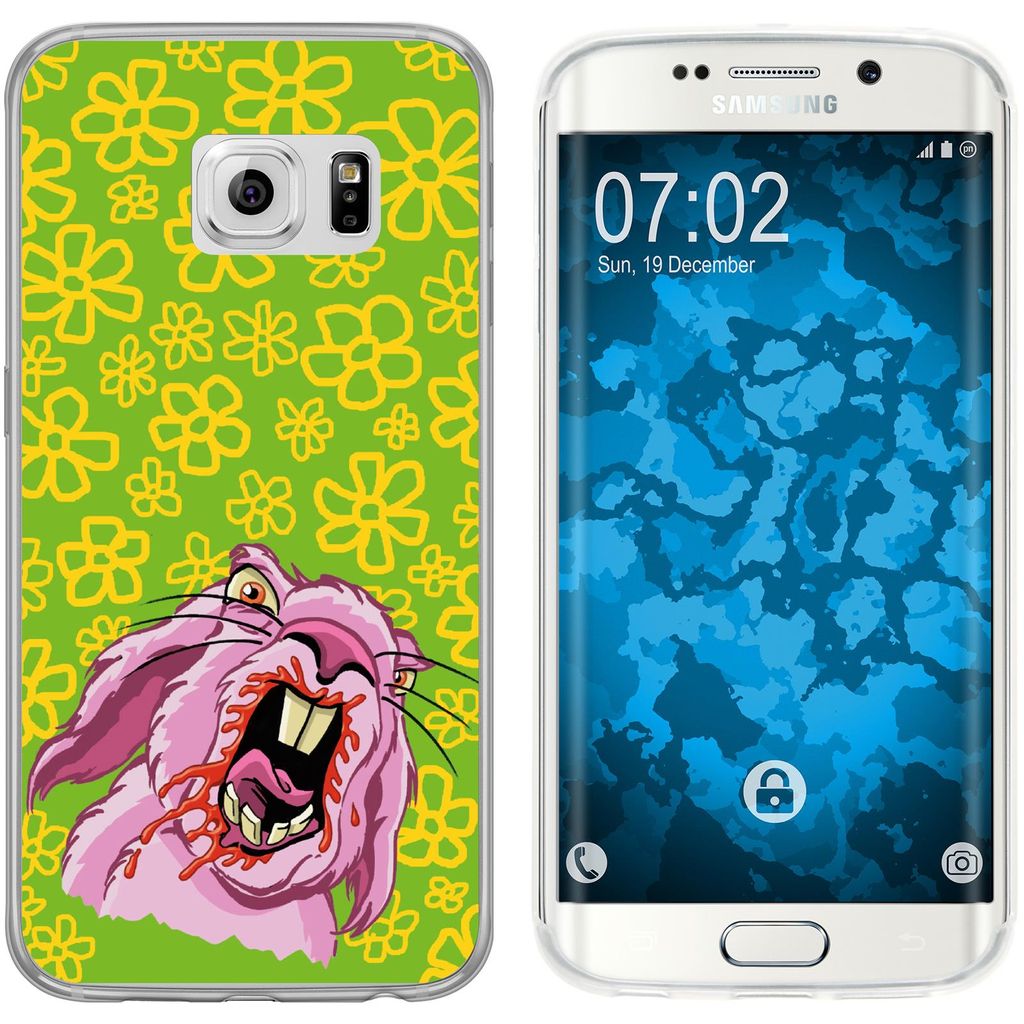 PhoneNatic Case kompatibel mit Samsung Galaxy S6 Edge Silikon-Hülle Ostern M5