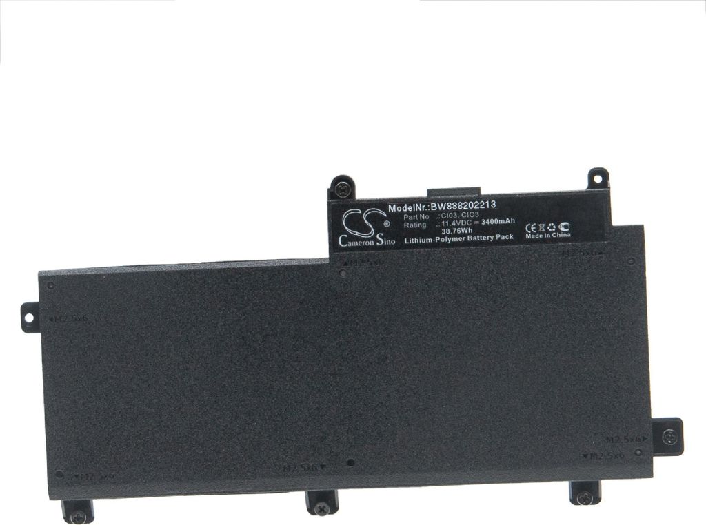 vhbw Akku kompatibel mit HP ProBook 645 G3 (Y7B92AV), 645 G3 (W5G93AV), 645 G3 (W5G92AV), 645 G3 (1AH57AW) Notebook (3400 mAh, 11,4 V, Li-Polymer)