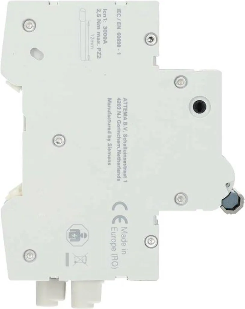 Sécurisez votre radiateur électrique 25A 1 pôle Classe B AT90208 fiable