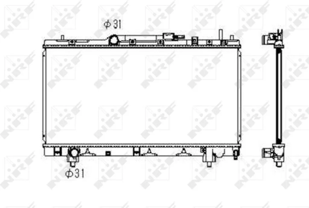 Radiateur NRF 53347 pour Carina E (T19) - Remplacement OE 1640016570