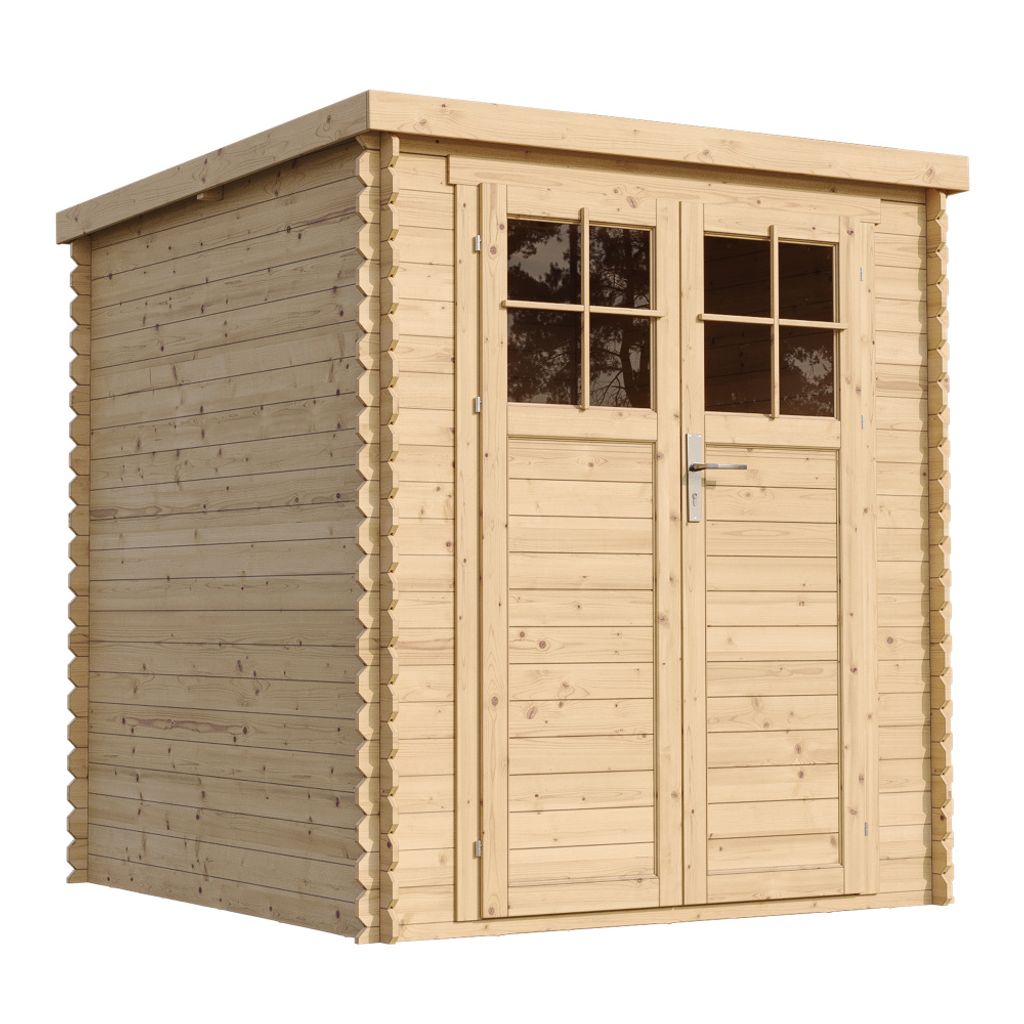 Casetta da giardino in legno con porta di alta qualità con Immagine del prodotto 