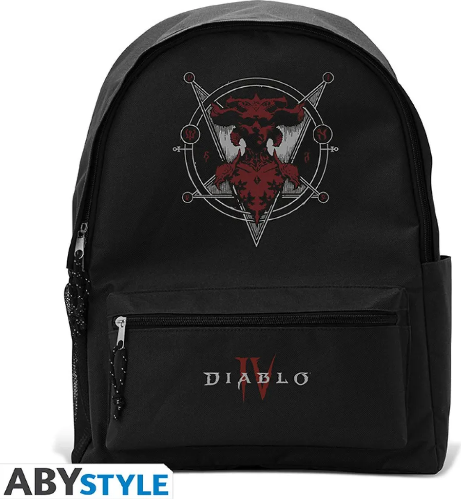 Sac à dos gaming Diablo IV - Modèle Lilith en Polyester Noir et Rouge