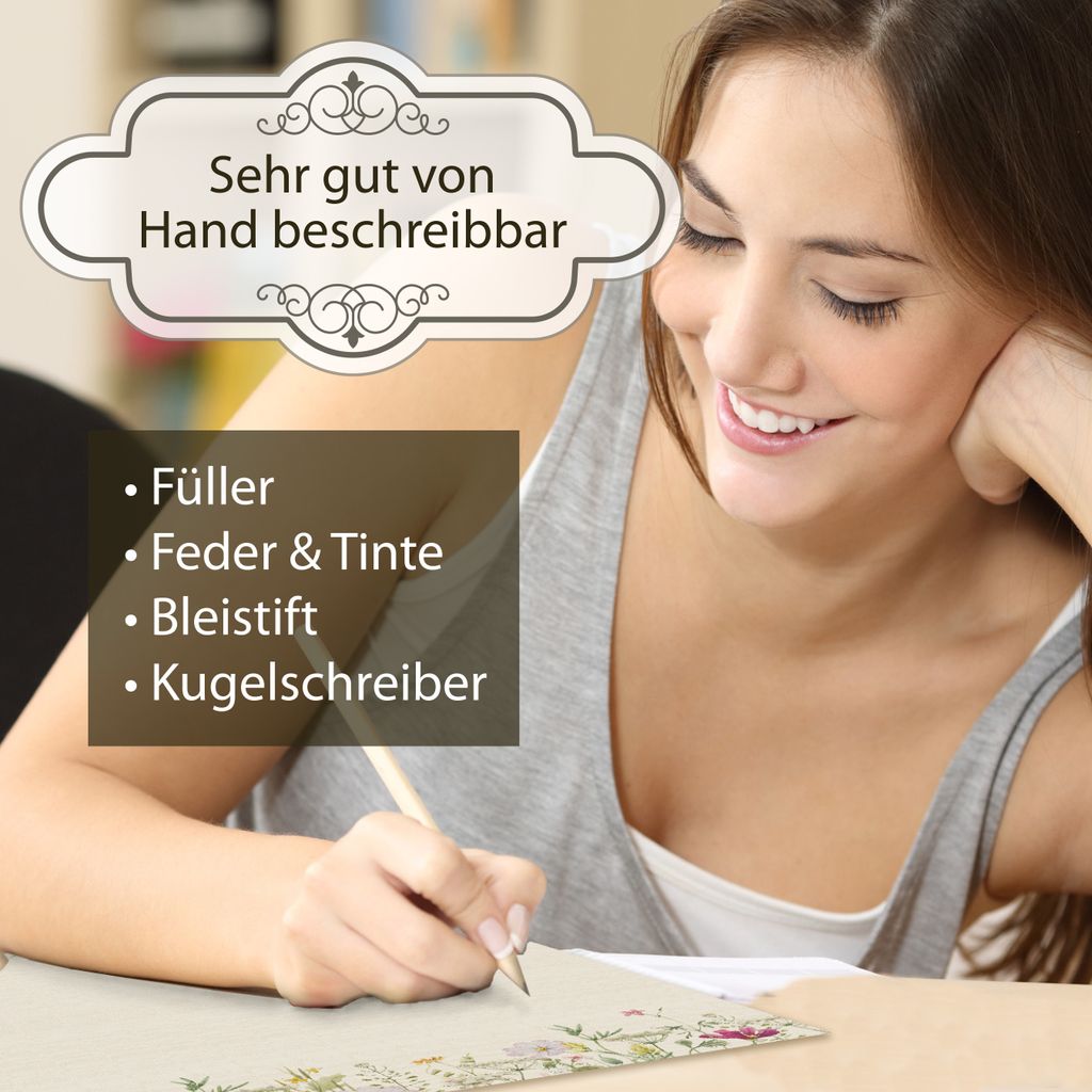 TATMOTIVE Wildblumen 25 Sets Briefpapier mit Umschläge, Produktbild 5