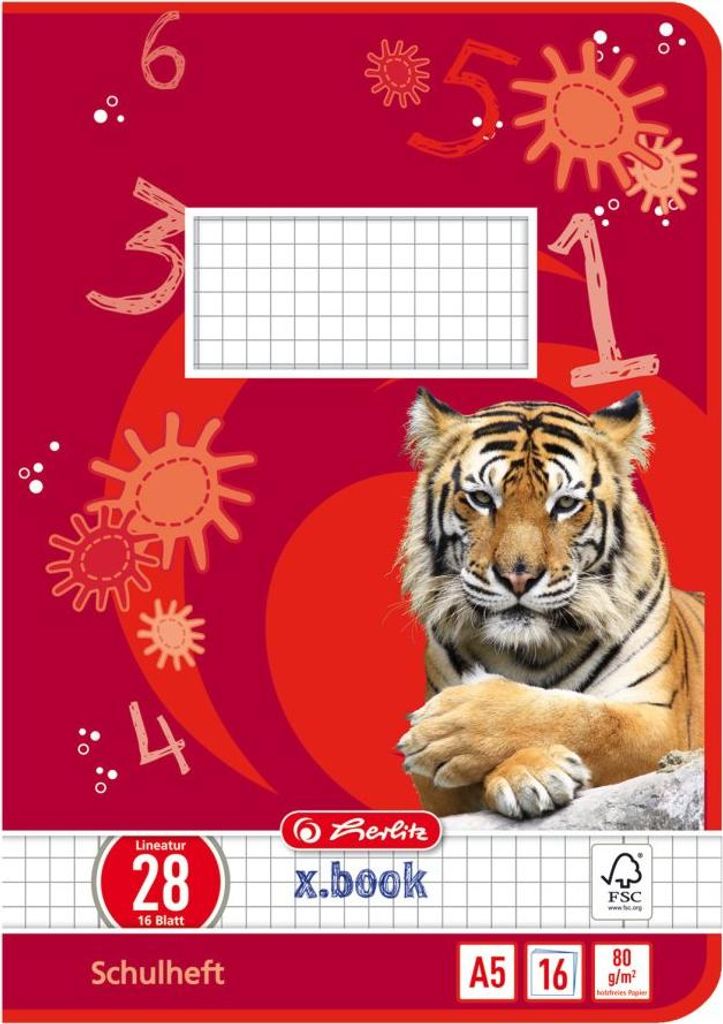 Herlitz cahier d'école x.book DIN A5 linéature 28 / Image du produit 