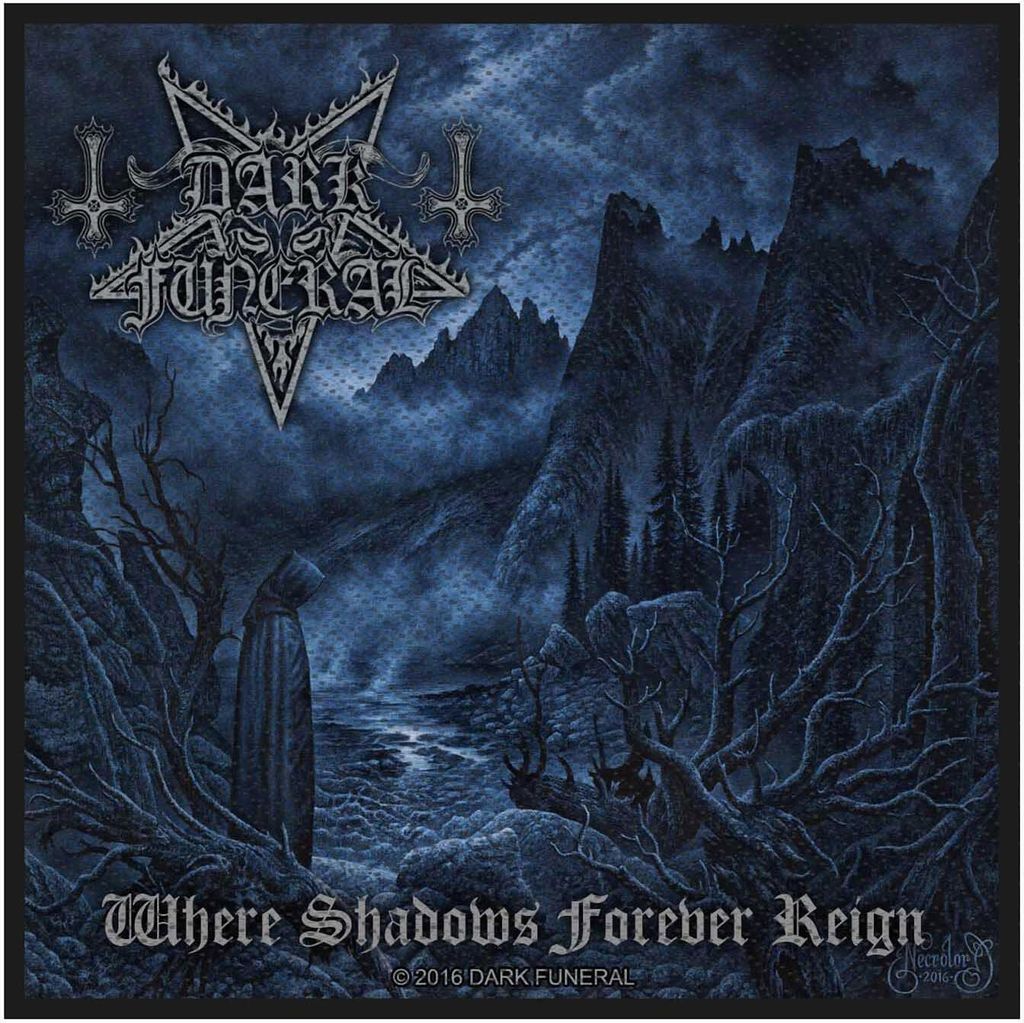 Dark Funeral - Patch "Where Shadows Forever Reign" - Polyester RO2978 (Einheitsgröße) (Schwarz)
