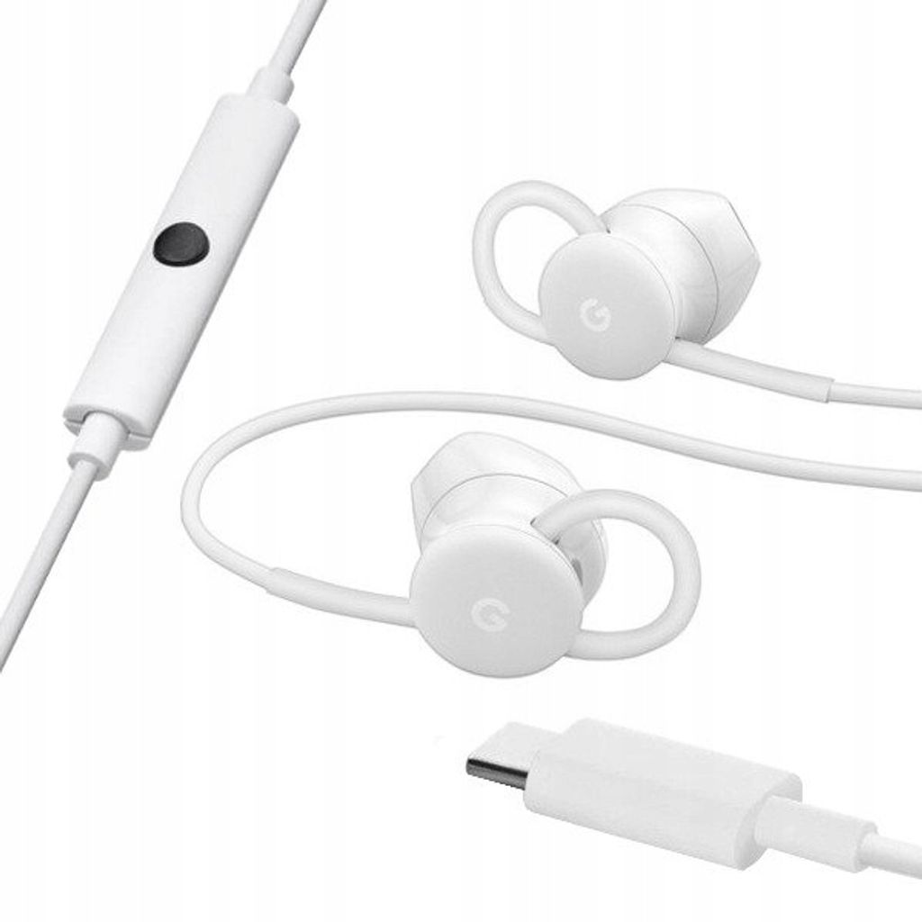 Original Google Pixel Usb-C Weiss In-Ear Kopfhörer Mit Produktbild 