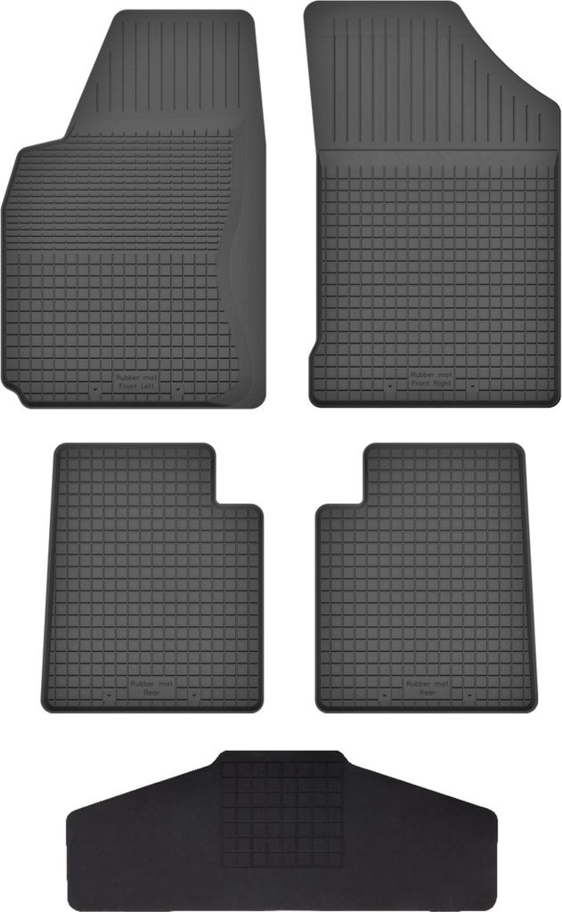 Gummi Fußmatten Set Für: Citroen Xantia X1 / X2 (1993-2001) Gummimatten Schwarz