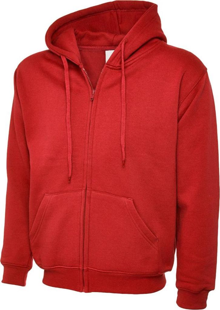 Sweatjacke Kapuze "UC504" Classic - Uneek Red M