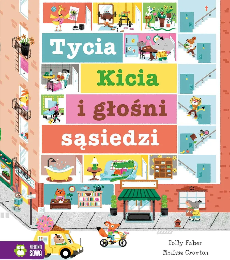 Livre Tycia Kicia et les voisins bruyants de Polly Faber en polonais