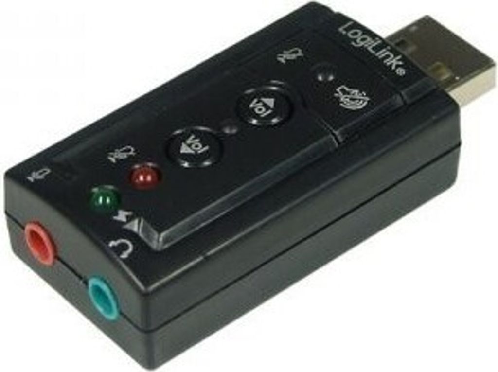 LogiLink USB 2.0 Audioadapter 7.1 Soundeffekt schwarz