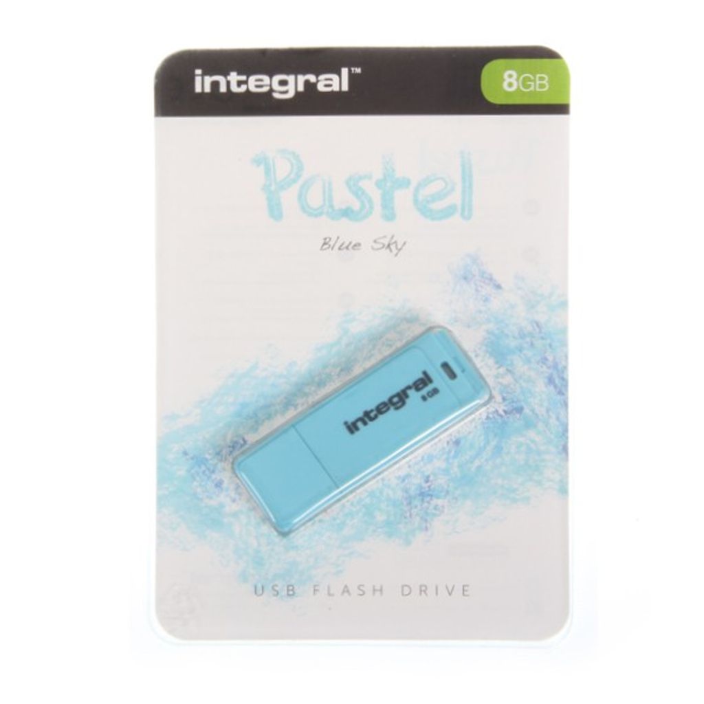 Integral 8GB USB2.0 Memory Flash Drive (Memory Stick) Pastell Blauer Himmel