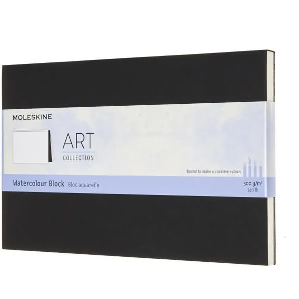 Carnet de Dessin Aquarelle A5 Moleskine Noir Souple avec Papier 200g
