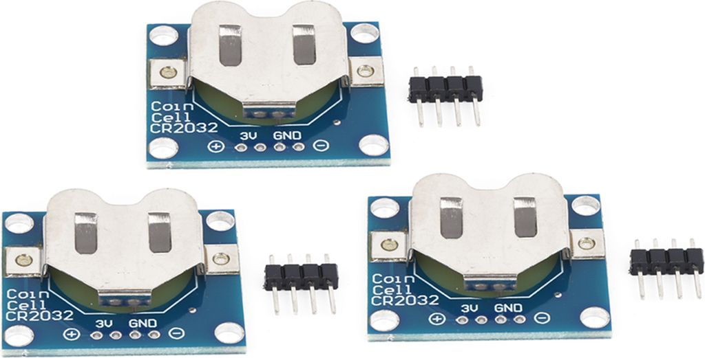 3 Stück Knopfbatterie-Montageplatine, elektrisches Haltermodul für 20 mm CR2032-Knopfzelle
