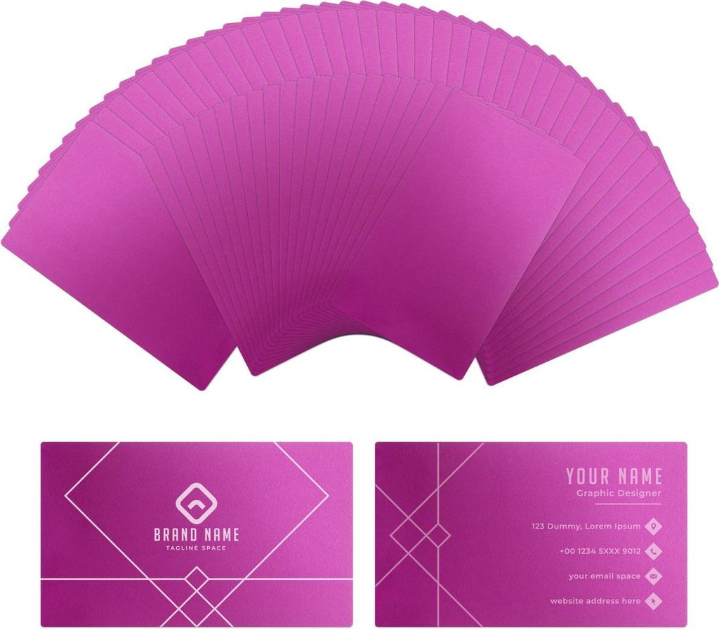 xTool Metal Business Cards - 60pcs, Farbe:Lila