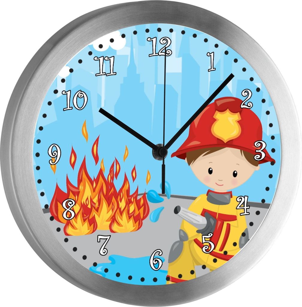 Funkuhr, Kinder Wanduhr, Kinderuhr, Kinderzimmer Pirat