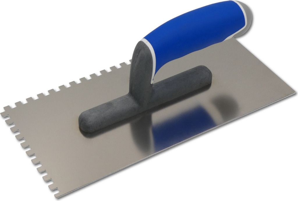 DEWEPRO 3K.1 Zahnkelle 6x6 mm Edelstahl 270x130mm, 3-Komponenten-Griff