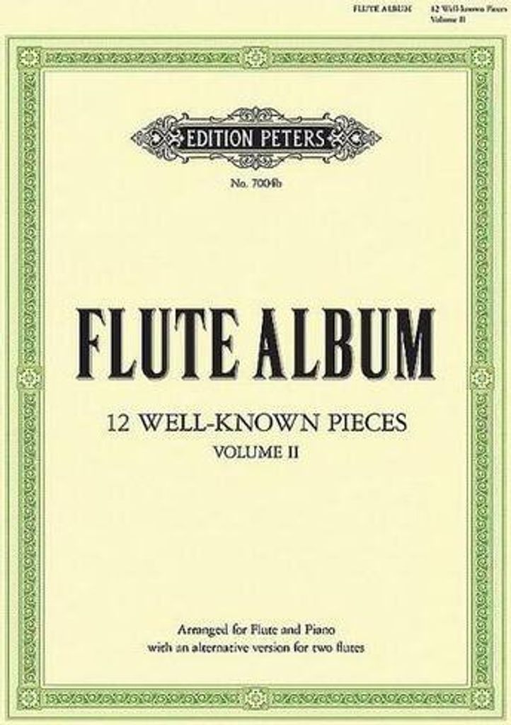 Flötenalbum -- 12 bekannte Stücke (Arr. für Flöte & Klavier oder 2 Flöten)