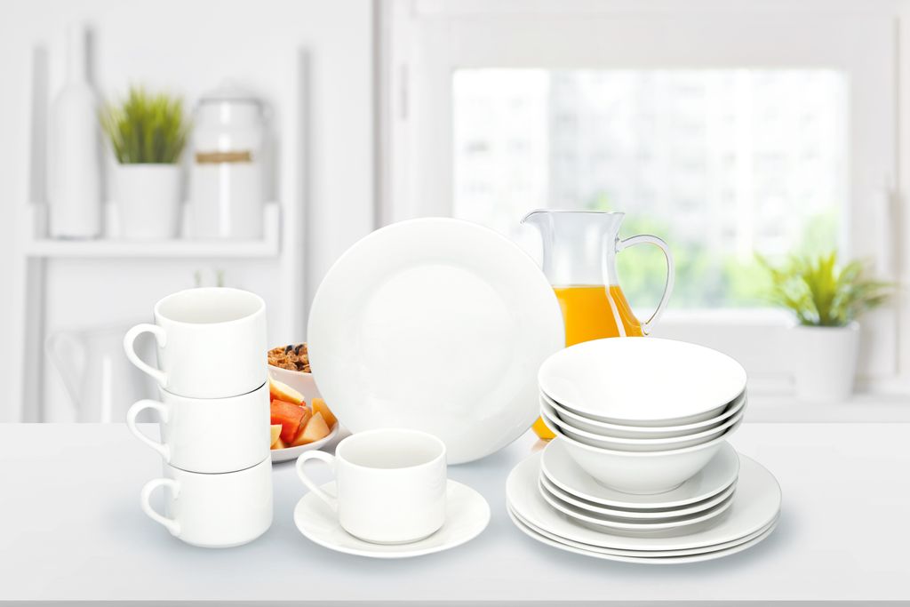Service Petit Déjeuner Céramique Design épuré, Complet 16 Image du produit 