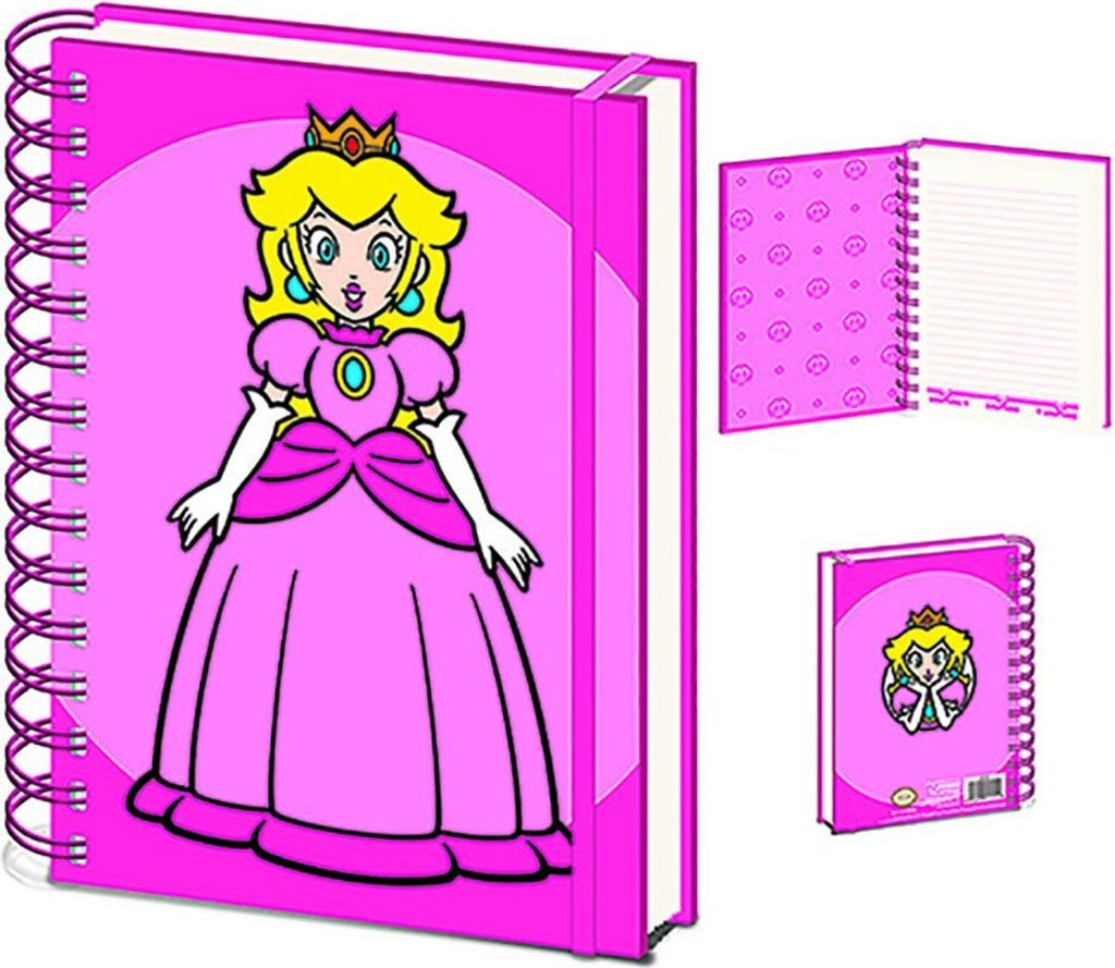 Super Mario Bros Peach A5 notebook