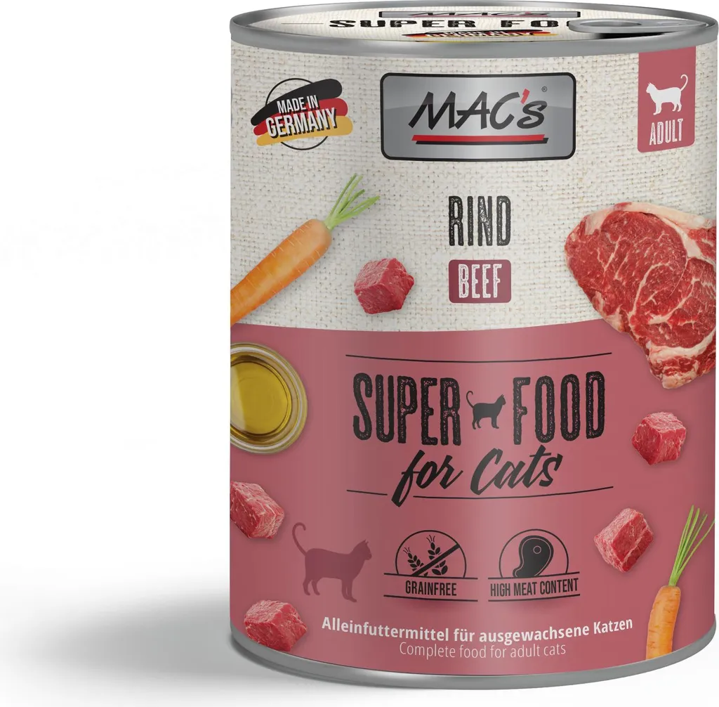 MAC's Cat Manzo 800g x 6 | Il Piatto Gourmet per il Tuo Micio