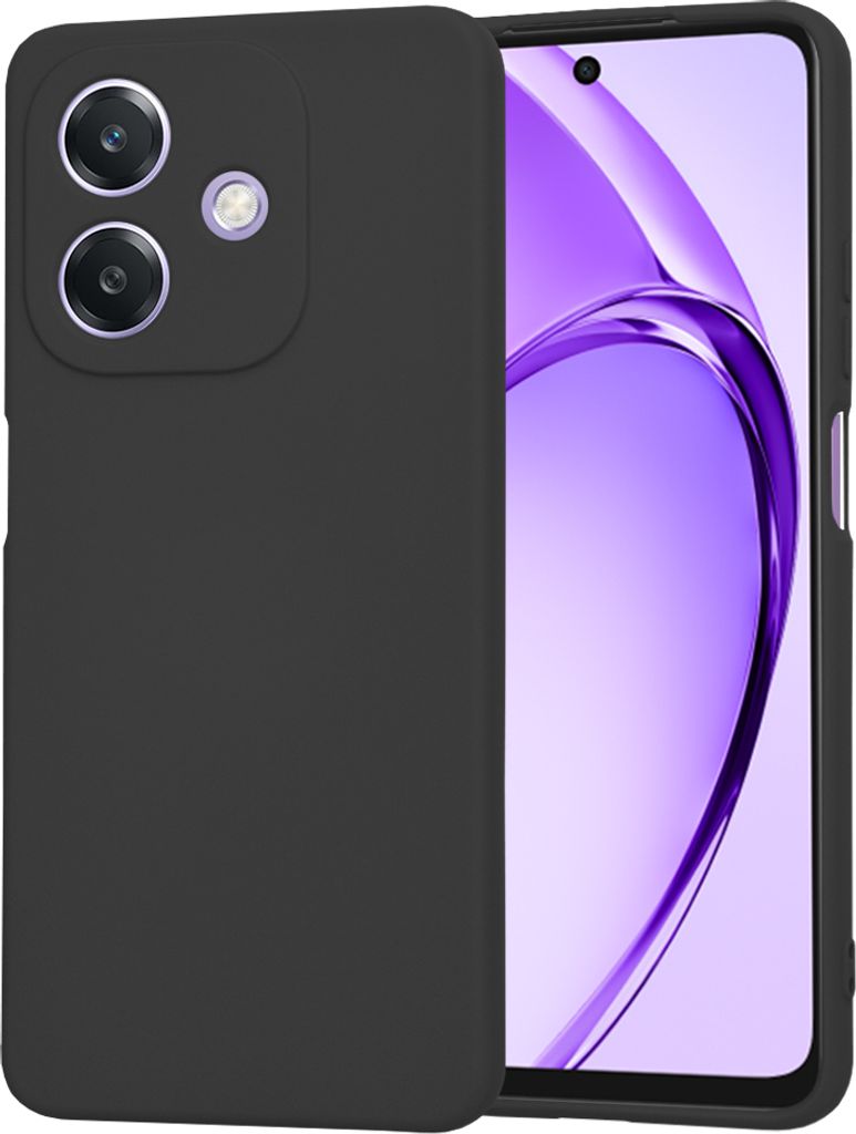 Techsuit Soft Flex Silikon Back Cover Hülle für Oppo A40/A60 5G - Black
